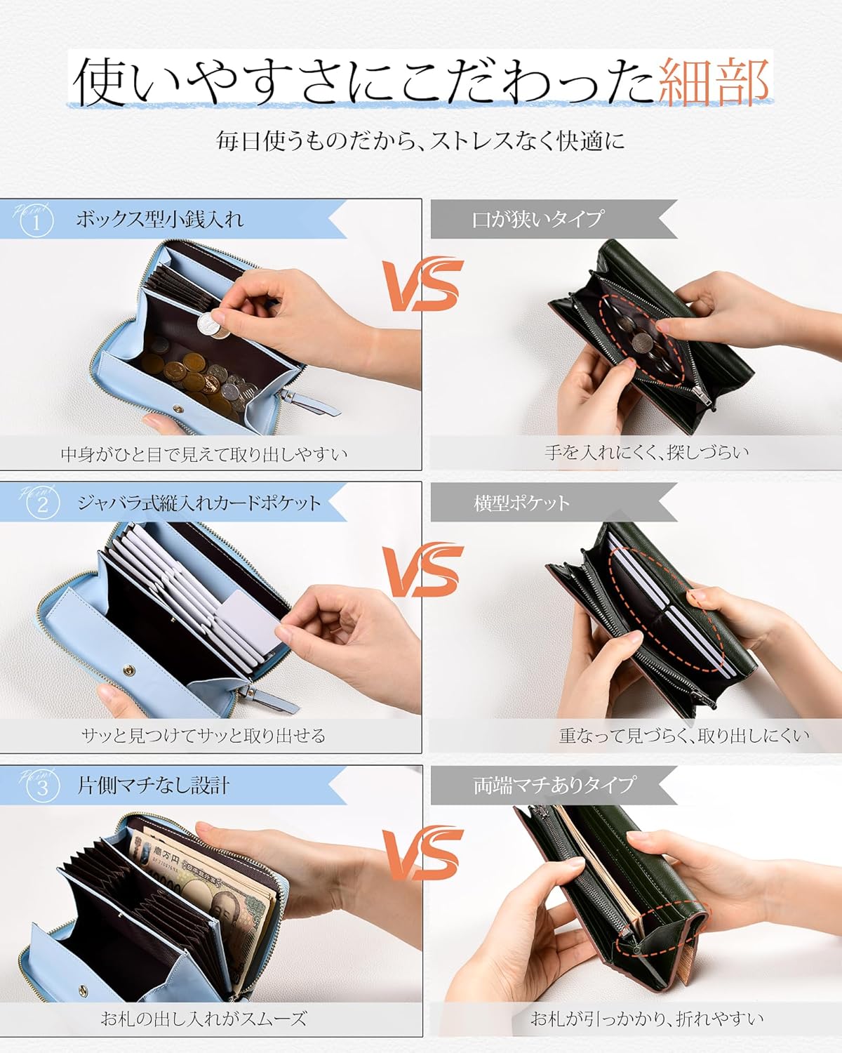 財布 レディース 長財布 本革 大容量 カード縦入れ 16枚 スキミング防止 BOX型小銭入れ お札を折らない リボン 可愛い 18cm プレゼント (ブルー)